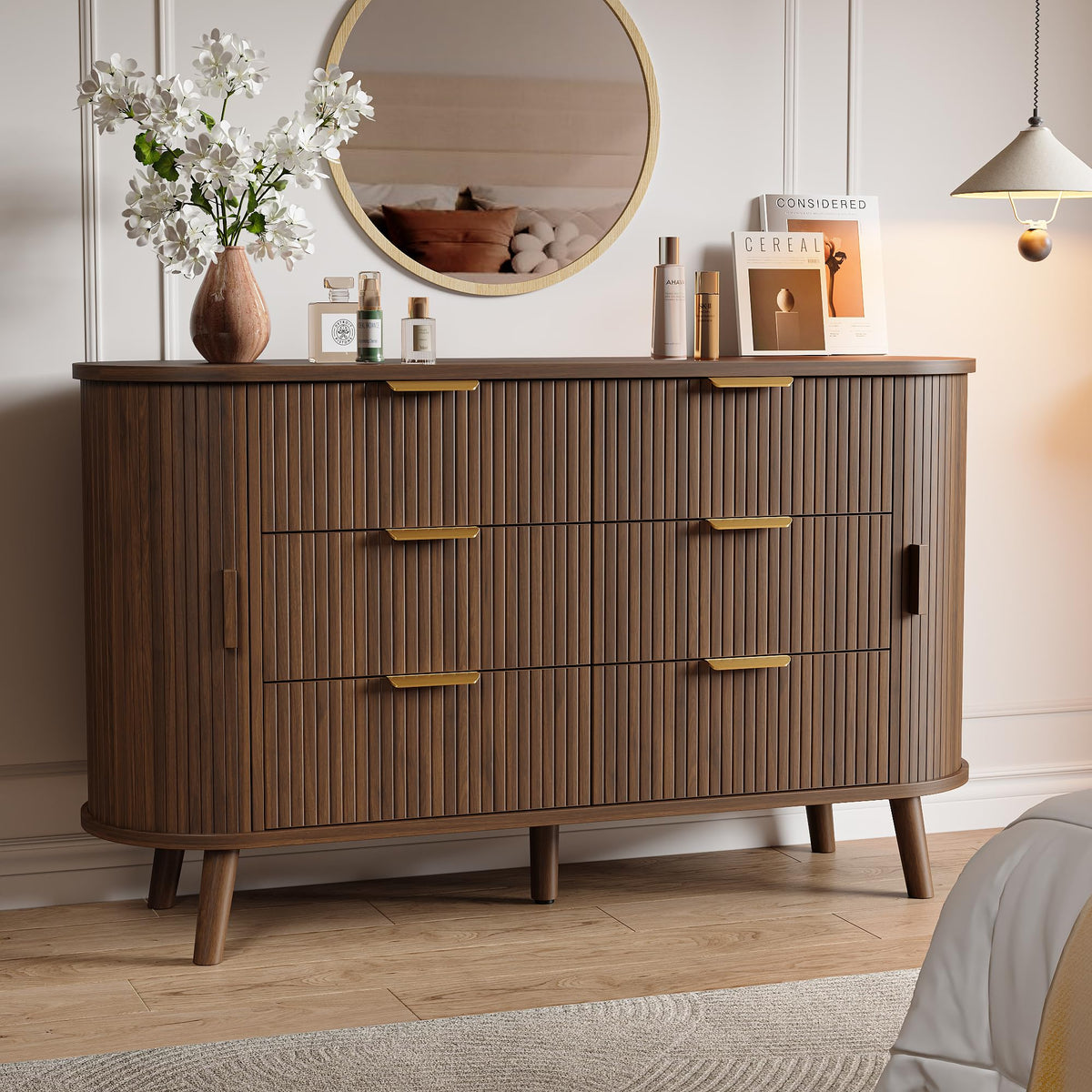 Fluted 6 Drawer Dresser U75245