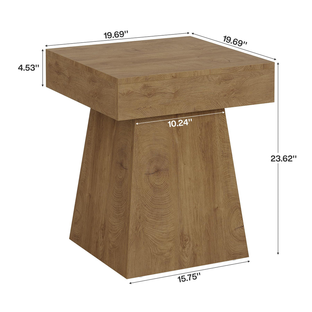 Small End Table Set of 2 Light Brown O599