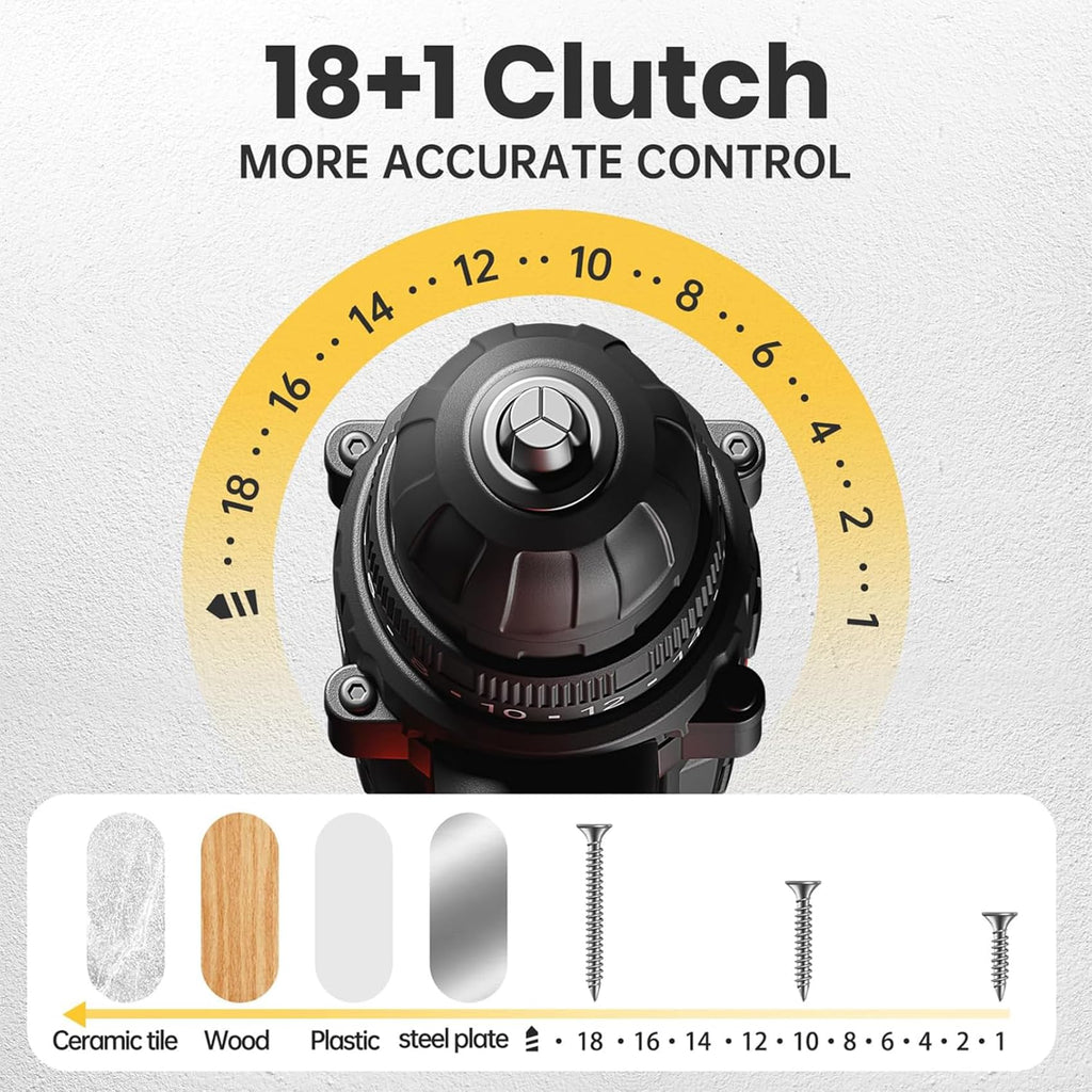 20V Cordless Drill Set with 42 Accessories Y588