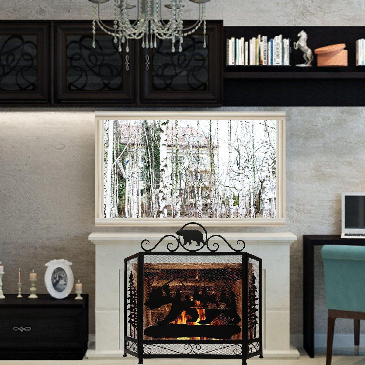 3-Panel Fireplace Screen Q66006