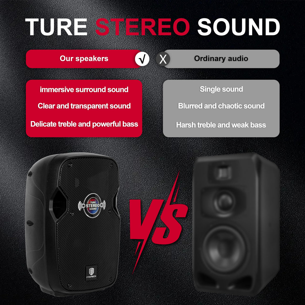 10-Inch Bluetooth PA Speaker System with Wired Microphone J97491