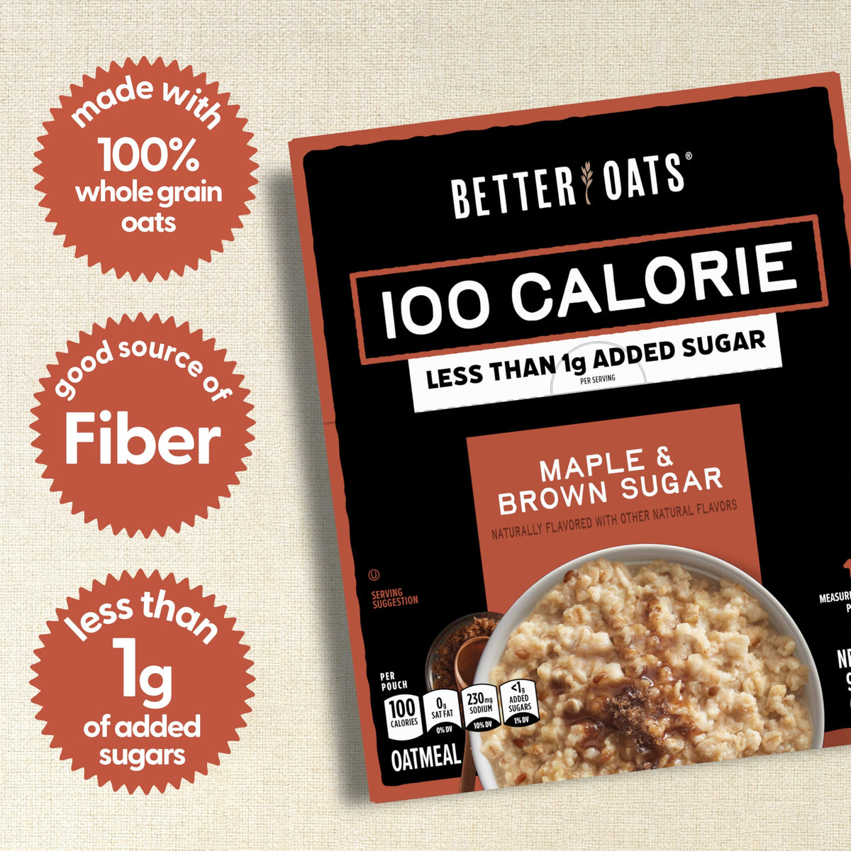 Maple & Brown Sugar Oatmeal 6 Pack J31260