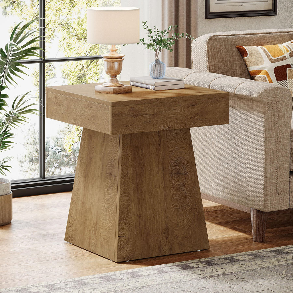 Small End Table Set of 2 Light Brown O599