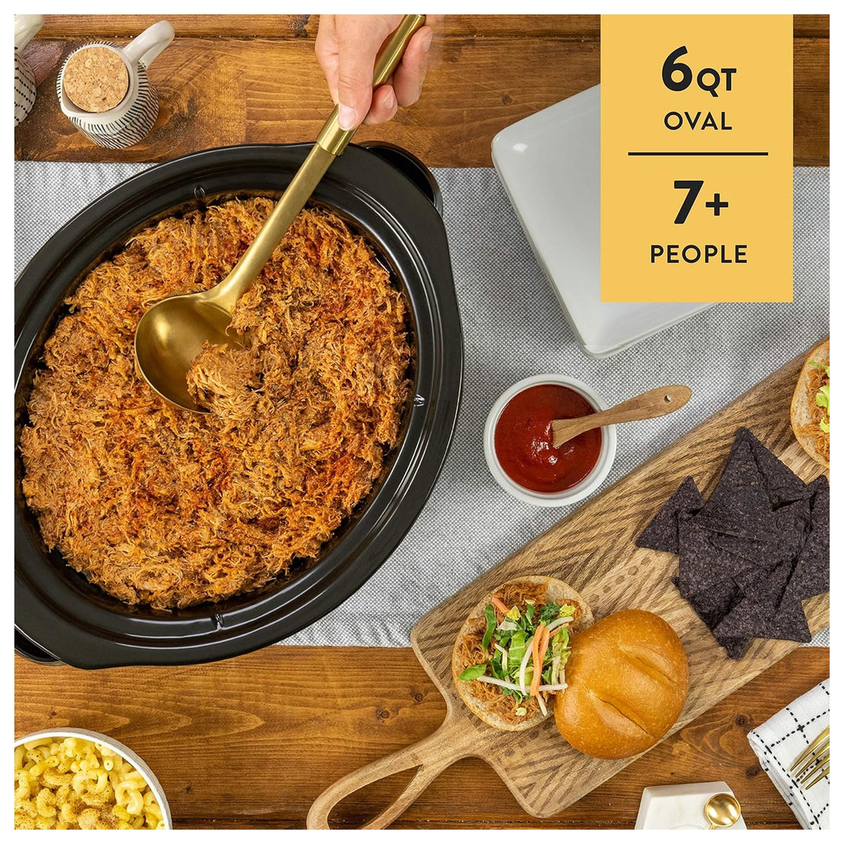 6 Quart Programmable Slow Cooker and Food Warmer T812914
