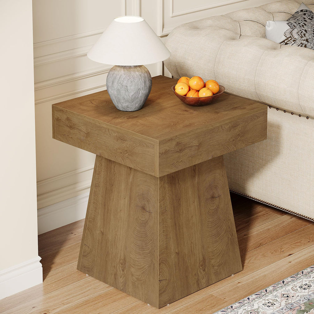Small End Table Set of 2 Light Brown O599