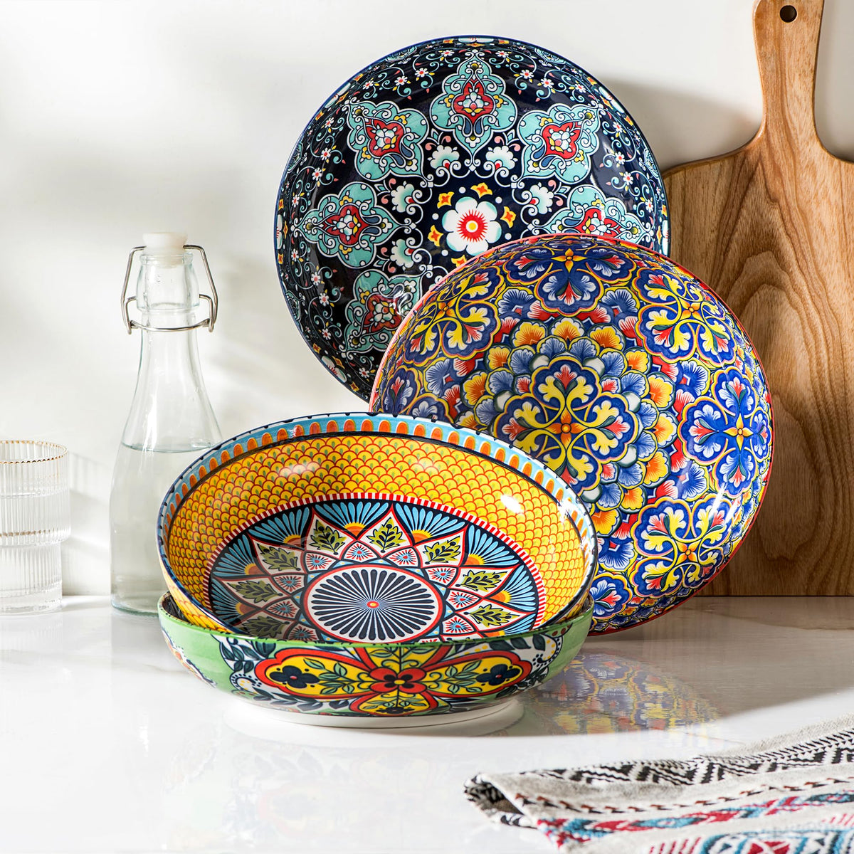 Ceramic Serving Bowls Set of 4 F318
